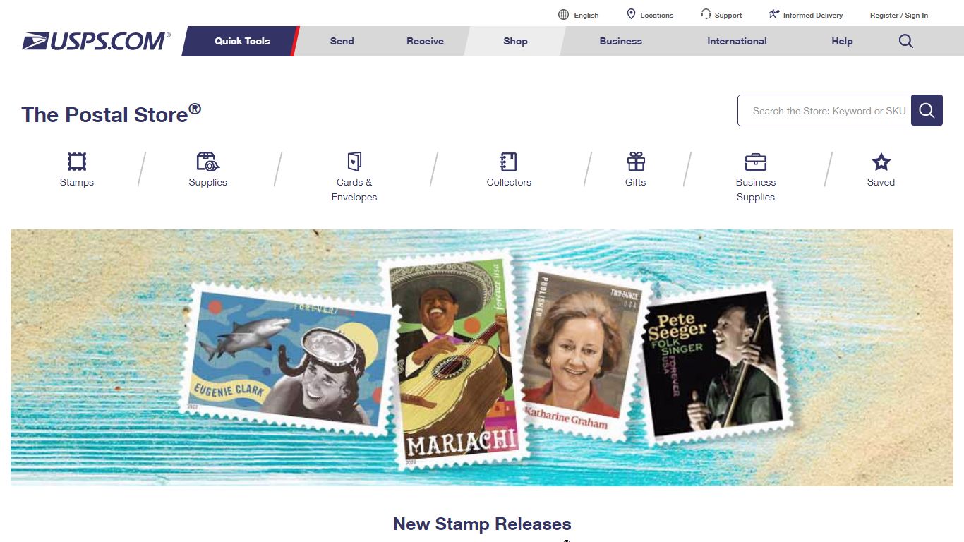 Stamps, Mailing Supplies & Collectibles | USPS